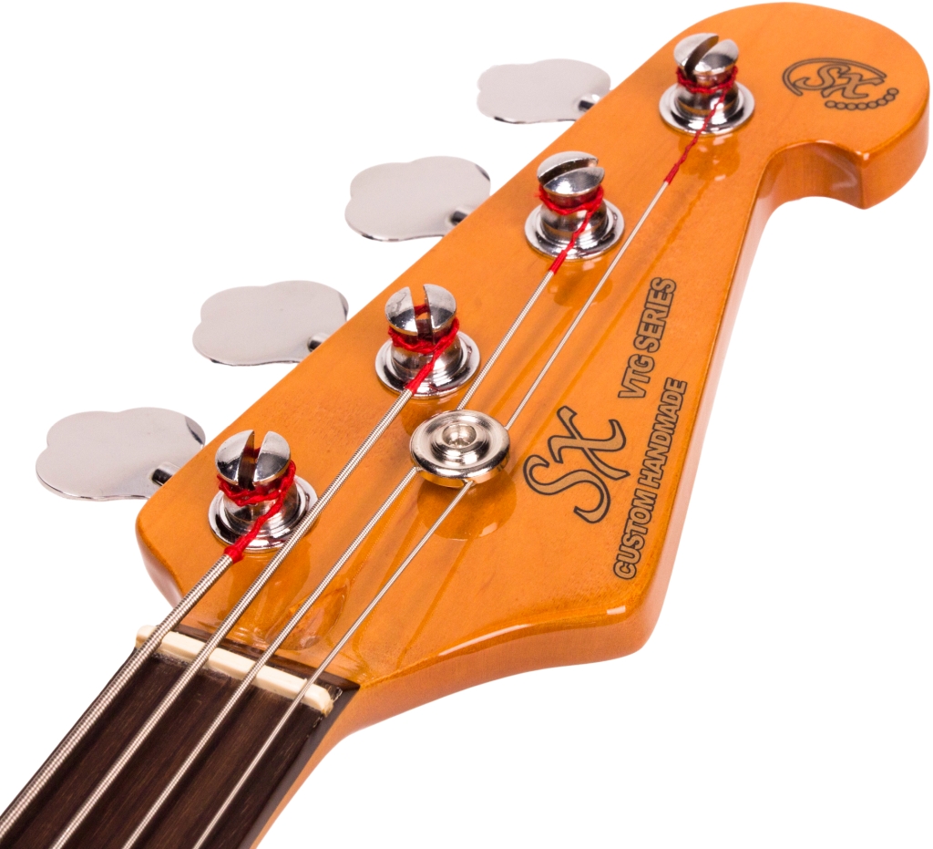 SX SJB62 Olympic White 4-string Bassguitar - Muziker