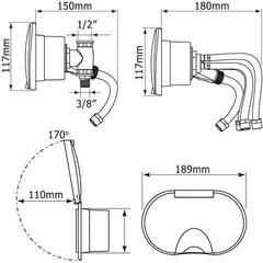 Douchette bateau Nuova Rade Shower Case + Hose 3m Douchette bateau - 2