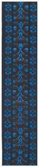 Kytarový pás D'Addario Planet Waves 50G05 Woven Kytarový pás Hootenanny Blue/Black - 1