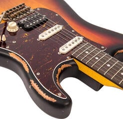 Chitară electrică Vintage V6HMRSB Distressed Sunburst Chitară electrică - 3