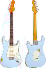 Chitară electrică Vintage V6MRLB Distressed Laguna Blue Chitară electrică - 2