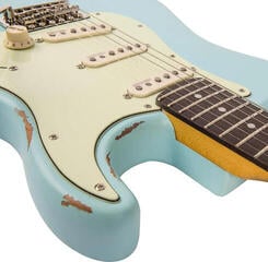 Chitară electrică Vintage V6MRLB Distressed Laguna Blue Chitară electrică - 4