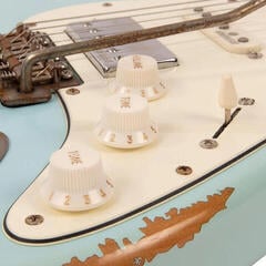 Elektrisk guitar Vintage V6HMRLB Laguna Blue Elektrisk guitar - 7