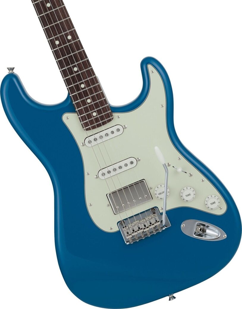 Fender MIJ Hybrid II Stratocaster HSS RW Forest Blue E-Gitarre