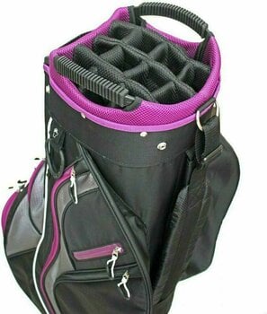 Golftas Benross Pearl Cart Bag Black & Purple - 2