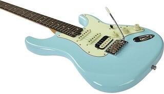 Electric guitar Eko guitars Aire Relic Daphne Blue Electric guitar - 3