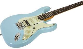 Electric guitar Eko guitars Aire Relic Daphne Blue Electric guitar - 4