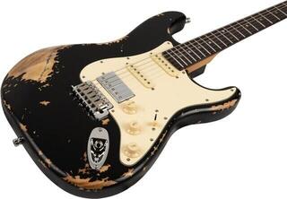Elektrische gitaar Henry's ST-1 Mamba Black Relic Elektrische gitaar - 3