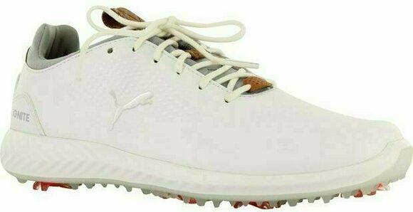 Calzado de golf junior Puma Ignite PWRADAPT Junior Golf Shoes White US 1 - 5