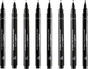 Technical Pen uni-ball Draw And Sketch Technical pens Black 8 pcs - 1
