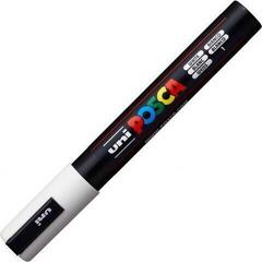 Felt-Tip Pen Uni Posca PC-5M Acrylic Marker 1,8 - 2,5 mm 01 White 1 pc - 2