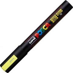Felt-Tip Pen Uni Posca PC-5M Acrylic Marker 1,8 - 2,5 mm F02 Fluo Yellow 1 pc - 2