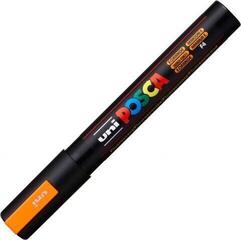 Felt-Tip Pen Uni Posca PC-5M Acrylic Marker 1,8 - 2,5 mm F04 Fluo Orange 1 pc - 2