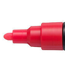 Felt-Tip Pen Uni Posca PC-5M Acrylic Marker 1,8 - 2,5 mm F15 Fluo Red 1 pc - 1