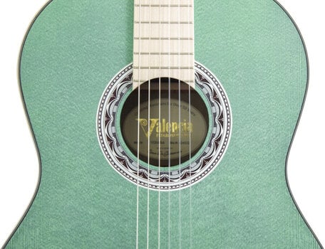 Classical guitar Valencia VC354H 4/4 Aqua Blue Classical guitar - 4