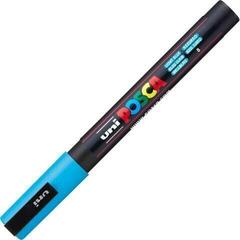 Felt-Tip Pen Uni Posca PC-3M Acrylic Marker 0,9 - 1,3 mm 08 Light Blue 1 pc - 2
