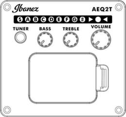Bajo acústico Ibanez AEB8E-BK Black Bajo acústico - 5