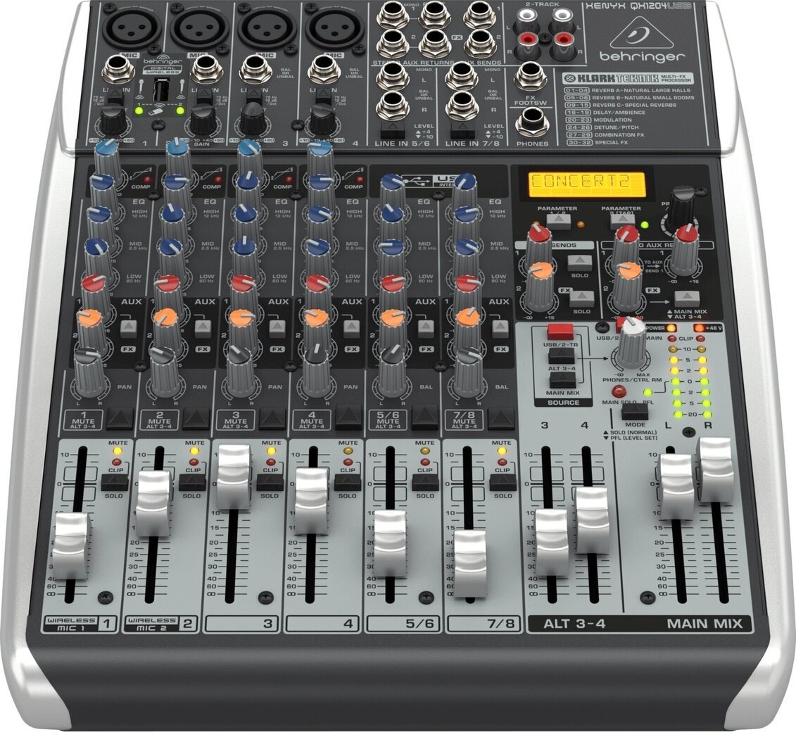 Behringer XENYX QX1204 USB Mixing Desk - Muziker