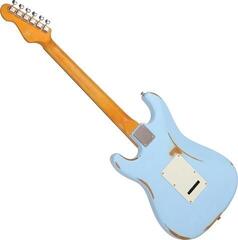 Chitară electrică Vintage V6MRLB Distressed Laguna Blue Chitară electrică - 1