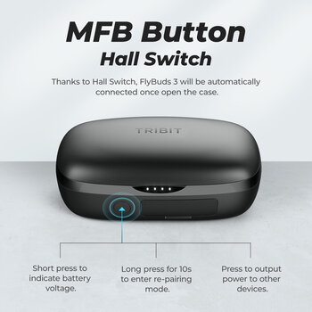 Drahtlose In-Ear-Kopfhörer Tribit FlyBuds 3 BTH92SC Black Drahtlose In-Ear-Kopfhörer - 5