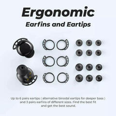 Ασύρματο Ακουστικό In-ear Tribit FlyBuds 3 BTH92SC Black Ασύρματο Ακουστικό In-ear - 6