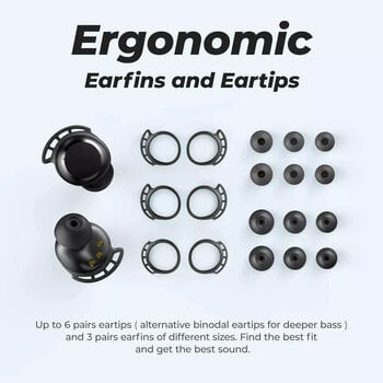 Drahtlose In-Ear-Kopfhörer Tribit FlyBuds 3 BTH92SC Black Drahtlose In-Ear-Kopfhörer - 7