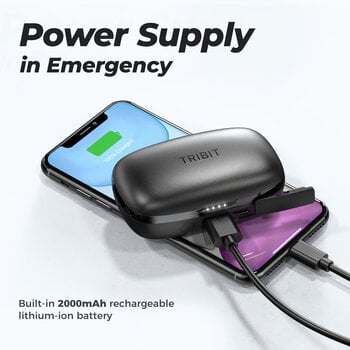 Drahtlose In-Ear-Kopfhörer Tribit FlyBuds 3 BTH92SC Black Drahtlose In-Ear-Kopfhörer - 8