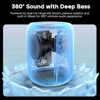 Портативна/Преносима тонколона Tribit StormBox Mini BTS33 Black Портативна/Преносима тонколона - 12