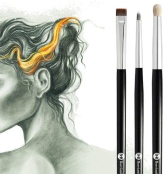 Paint Brush Borciani & Bonazzi Pastel Details Set of Brushes 3 pcs - 2