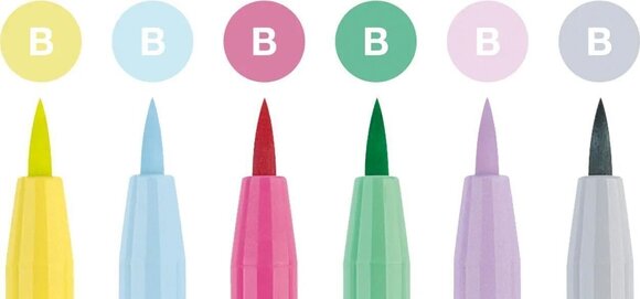 Felt-Tip Pen Faber Castell 82.2929 Set of Brushpens Pastel 6 pcs - 3