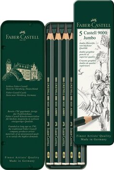 Graphitstiften Faber Castell Jumbo Künstlerfarbstifte Set 5 Stück - 2