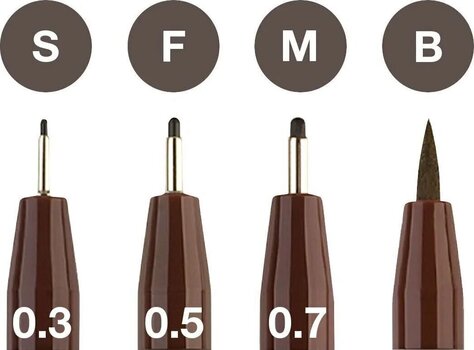 Felt-Tip Pen Faber Castell 82.2903 Set of markers Sepia 4 pcs - 2