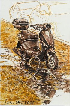 Felt-Tip Pen Faber Castell 82.2903 Set of markers Sepia 4 pcs - 4