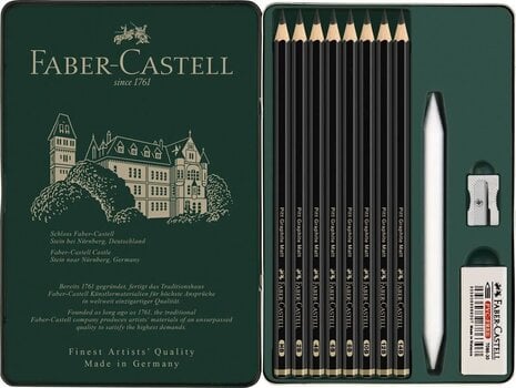 Graphitstiften Faber Castell 82.1910 Künstlerfarbstifte Set 11 Stück - 2