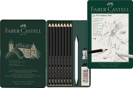 Graphitstiften Faber Castell 82.1910 Künstlerfarbstifte Set 11 Stück - 3
