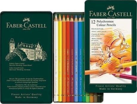 Pastellpliiats Faber Castell Polychromos Värvipliiats 12 tk - 2