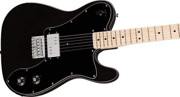 Electric guitar Fender Squier Paranormal Esquire Deluxe Metallic Black Electric guitar - 4