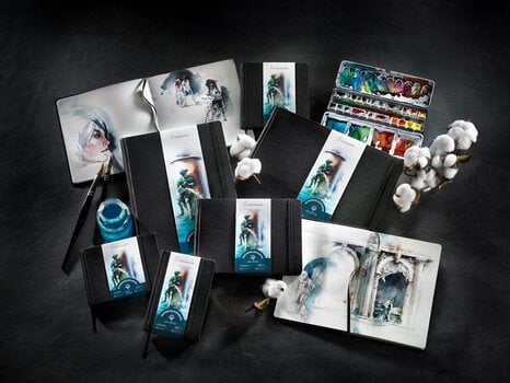 Skizzenbuch Hahnemühle Watercolor 100% Cotton Skizzenbuch 60 14 x 14 cm 250 g Black - 4