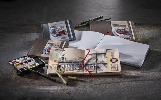 Skissebok Hahnemühle Toned Watercolor Book Brown A5 200g 60 Sheets - 3