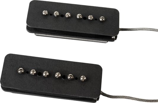 Guitar Pickup Lollar Pickups P-90 Soapbar Set Black Guitar Pickup (Like new) - 2