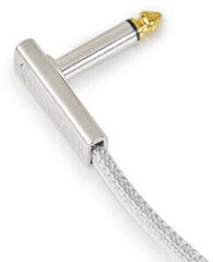 Patchkabel RockBoard Flat Patch Cable Silber/Winkelklinke - Winkelklinke - 1