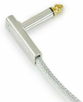 Cablu Patch, cablu adaptor RockBoard Flat Patch Cable - SAPPHIRE Argint 5 cm Oblic - Oblic - 2