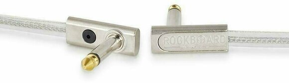 Adapter/Patch-kabel RockBoard Flat Patch Cable - SAPPHIRE Sølv 5 cm Vinklet - Vinklet - 3