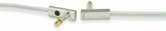 Cablu Patch, cablu adaptor RockBoard Flat Patch Cable - SAPPHIRE Argint 10 cm Oblic - Oblic - 2