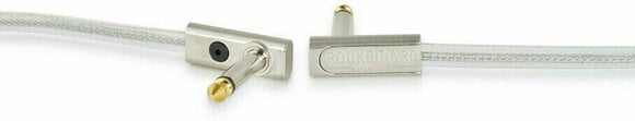 Adapter/patchkabel RockBoard Flat Patch Cable - SAPPHIRE Silver 20 cm Vinklad-vinklad - 2