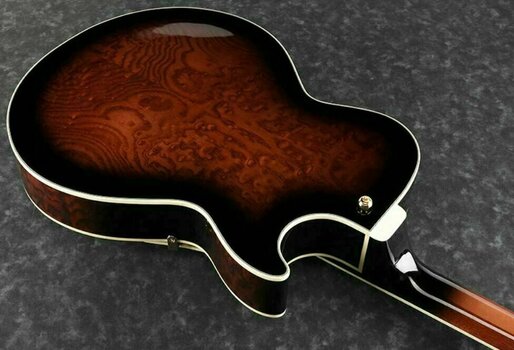 Semi-Acoustic Guitar Ibanez AG95QAL DBS Dark Brown Sunburst - 3