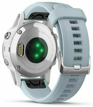 Смарт часовници Garmin fénix 5S Plus White/Seafoam - 4