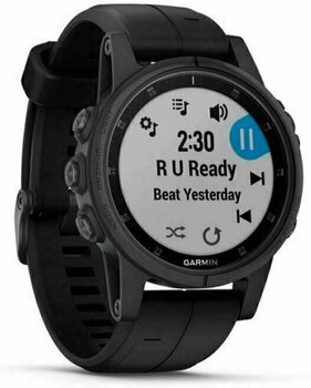 Smart ura Garmin fénix 5S Plus Sapphire/Black/Black - 2