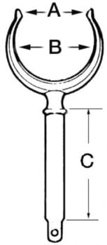 Holder Osculati Rowlock Holder Chrome 12 mm - 2