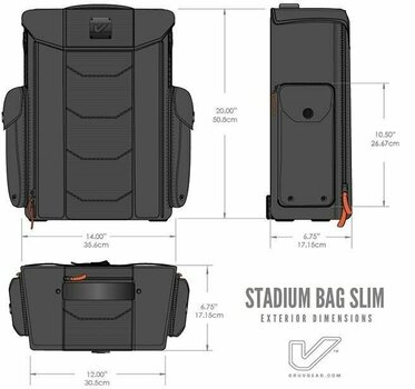 Backpack for Laptop Gruv Gear Stadium Black Backpack for Laptop - 2